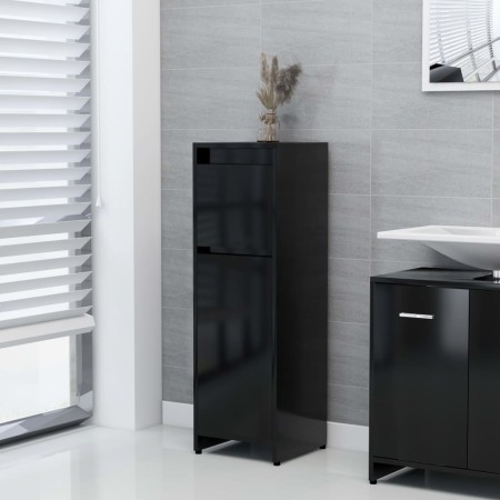Black plywood bathroom cabinet 30x30x95 cm by vidaXL, Bathroom furniture - Ref: Foro24-802661, Price: 49,95 €, Discount: %
