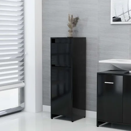 Schwarzer Badezimmerschrank aus Sperrholz, 30 x 30 x 95 cm von vidaXL, Badezimmermöbel - Ref: Foro24-802661, Preis: 54,58 €, ...