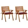 Garten-Esszimmerstühle mit Kissen, 2 Stück, massives Akazienholz von , Gartenstühle - Ref: Foro24-3060807, Preis: 205,17 €, R...