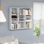 Wandregal aus glänzend weißem Sperrholz, 90 x 16 x 78 cm von vidaXL, Regale und Regale - Ref: Foro24-802945, Preis: 50,29 €, ...