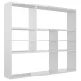 Wandregal aus glänzend weißem Sperrholz, 90 x 16 x 78 cm von vidaXL, Regale und Regale - Ref: Foro24-802945, Preis: 49,53 €, ...