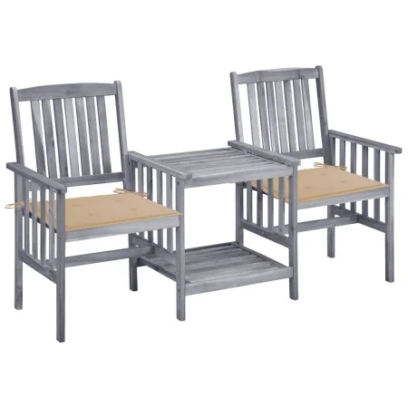 Gartenstühle mit Tisch und Kissen aus massivem Akazienholz von , Gartensets - Ref: Foro24-3061305, Preis: 164,40 €, Rabatt: %