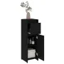 Schwarzer Badezimmerschrank aus Sperrholz, 30 x 30 x 95 cm von vidaXL, Badezimmermöbel - Ref: Foro24-802661, Preis: 54,58 €, ...