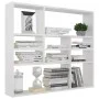 Glossy white plywood wall shelf 90x16x78 cm by vidaXL, Shelves and shelves - Ref: Foro24-802945, Price: 49,48 €, Discount: %