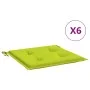 Cojines de silla de jardín 6 uds tela Oxford verde 40x40x3 cm de , Cojines para sillas y sofás - Ref: Foro24-314028, Precio: ...