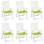 Garden Chair Cushions 6 Pcs Green Oxford Fabric 40x40x3 cm by , Cushions for chairs and sofas - Ref: Foro24-314028, Price: 56...
