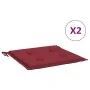 Gartenstuhlkissen 2 Stück rot roter Oxford-Stoff 50x50x3 cm von , Kissen für Stühle und Sofas - Ref: Foro24-314056, Preis: 21...