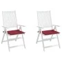 Gartenstuhlkissen 2 Stück rot roter Oxford-Stoff 50x50x3 cm von , Kissen für Stühle und Sofas - Ref: Foro24-314056, Preis: 21...