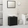 Black plywood bathroom furniture set by vidaXL, Bathroom furniture - Ref: Foro24-802652, Price: 77,84 €, Discount: %