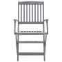 Klappbare Gartenstühle, 4 Stück, Kissen aus massivem Akazienholz von , Gartenstühle - Ref: Foro24-3064511, Preis: 189,24 €, R...