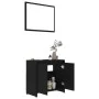 Badezimmermöbelset aus schwarzem Sperrholz von vidaXL, Badezimmermöbel - Ref: Foro24-802652, Preis: 80,45 €, Rabatt: %