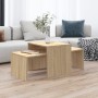 Mesa de centro madera contrachapada color roble 100x48x40 cm de vidaXL, Mesas de centro - Ref: Foro24-802915, Precio: 47,75 €...