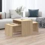 Mesa de centro madera contrachapada color roble 100x48x40 cm de vidaXL, Mesas de centro - Ref: Foro24-802915, Precio: 51,96 €...