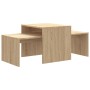 Mesa de centro madera contrachapada color roble 100x48x40 cm de vidaXL, Mesas de centro - Ref: Foro24-802915, Precio: 47,75 €...