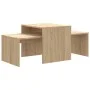 Mesa de centro madera contrachapada color roble 100x48x40 cm de vidaXL, Mesas de centro - Ref: Foro24-802915, Precio: 51,96 €...