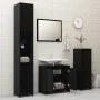 Badezimmermöbelset aus schwarzem Sperrholz von vidaXL, Badezimmermöbel - Ref: Foro24-802652, Preis: 80,45 €, Rabatt: %