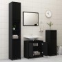 Badezimmermöbelset aus schwarzem Sperrholz von vidaXL, Badezimmermöbel - Ref: Foro24-802652, Preis: 81,64 €, Rabatt: %