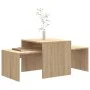 Mesa de centro madera contrachapada color roble 100x48x40 cm de vidaXL, Mesas de centro - Ref: Foro24-802915, Precio: 51,96 €...