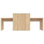 Mesa de centro madera contrachapada color roble 100x48x40 cm de vidaXL, Mesas de centro - Ref: Foro24-802915, Precio: 47,75 €...