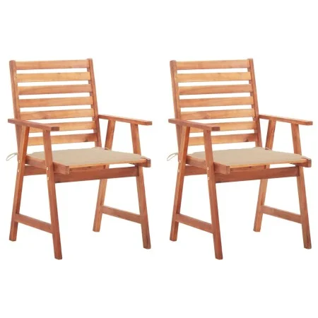 Sillas comedor de jardín y cojines 2 uds madera maciza acacia von , Gartenstühle - Ref: Foro24-3064323, Preis: 163,43 €, Raba...