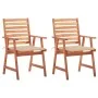 Sillas comedor de jardín y cojines 2 uds madera maciza acacia von , Gartenstühle - Ref: Foro24-3064323, Preis: 163,43 €, Raba...