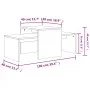 Mesa de centro madera contrachapada color roble 100x48x40 cm de vidaXL, Mesas de centro - Ref: Foro24-802915, Precio: 51,96 €...
