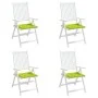 Gartenstuhlkissen, 4 Stück, grünes Oxford-Gewebe, 40 x 40 x 3 cm von , Kissen für Stühle und Sofas - Ref: Foro24-314027, Prei...