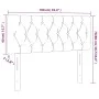 Cabecero con LED de tela azul 100x7x78/88 cm de , Cabeceros y pies de cama - Ref: Foro24-3121944, Precio: 47,94 €, Descuento: %