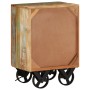 Bedside table with wheels solid recycled wood 40x30x57 cm by , Nightstands - Ref: Foro24-328316, Price: 123,47 €, Discount: %