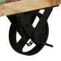 Nachttisch mit Rollen aus massivem Recyclingholz 40x30x57 cm von , Nachttische - Ref: Foro24-328316, Preis: 121,39 €, Rabatt: %