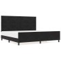 Estructura de cama con cabecera Negro 200 x 200 cm Terciopelo