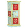Hand-painted solid mango wood sideboard 40x30x90 cm by , Lockers and storage cabinets - Ref: Foro24-323536, Price: 190,38 €, ...