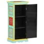 Hand-painted solid mango wood sideboard 40x30x90 cm by , Lockers and storage cabinets - Ref: Foro24-323536, Price: 185,93 €, ...