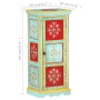 Hand-painted solid mango wood sideboard 40x30x90 cm by , Lockers and storage cabinets - Ref: Foro24-323536, Price: 190,38 €, ...