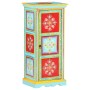 Hand-painted solid mango wood sideboard 40x30x90 cm by , Lockers and storage cabinets - Ref: Foro24-323536, Price: 190,38 €, ...