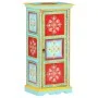 Hand-painted solid mango wood sideboard 40x30x90 cm by , Lockers and storage cabinets - Ref: Foro24-323536, Price: 185,93 €, ...