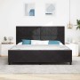 Estructura de cama con cabecera Negro 200 x 200 cm Terciopelo