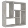 Wandregal aus betongrauem Sperrholz, 45,1 x 16 x 45,1 cm von vidaXL, Regale und Regale - Ref: Foro24-802952, Preis: 25,92 €, ...