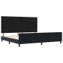 Estructura de cama con cabecera Negro 200 x 200 cm Terciopelo