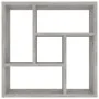 Wandregal aus betongrauem Sperrholz, 45,1 x 16 x 45,1 cm von vidaXL, Regale und Regale - Ref: Foro24-802952, Preis: 25,92 €, ...