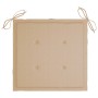 Schaukelstuhl aus massivem Teakholz mit beigem Kissen von , Gartenstühle - Ref: Foro24-3062760, Preis: 165,64 €, Rabatt: %