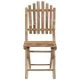 5-piece folding outdoor dining set with bamboo cushions by , Garden sets - Ref: Foro24-3063971, Price: 274,39 €, Discount: %
