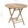 5-piece folding outdoor dining set with bamboo cushions by , Garden sets - Ref: Foro24-3063971, Price: 274,39 €, Discount: %
