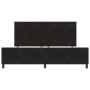 Estructura de cama con cabecera Negro 200 x 200 cm Terciopelo
