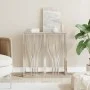 Silver stainless steel and glass console table 70x30x70 cm by , Side tables - Ref: Foro24-350035, Price: 174,70 €, Discount: %
