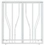Silberner Konsolentisch aus Edelstahl und Glas, 70 x 30 x 70 cm von , Seitentische - Ref: Foro24-350035, Preis: 177,66 €, Rab...