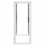 Silberner Konsolentisch aus Edelstahl und Glas, 70 x 30 x 70 cm von , Seitentische - Ref: Foro24-350035, Preis: 177,66 €, Rab...