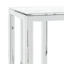 Silver stainless steel and glass console table 70x30x70 cm by , Side tables - Ref: Foro24-350035, Price: 174,70 €, Discount: %