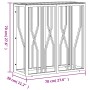 Silberner Konsolentisch aus Edelstahl und Glas, 70 x 30 x 70 cm von , Seitentische - Ref: Foro24-350035, Preis: 177,66 €, Rab...