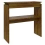 Brown oak plywood console table 80x30x80 cm by , Side tables - Ref: Foro24-815218, Price: 42,83 €, Discount: %